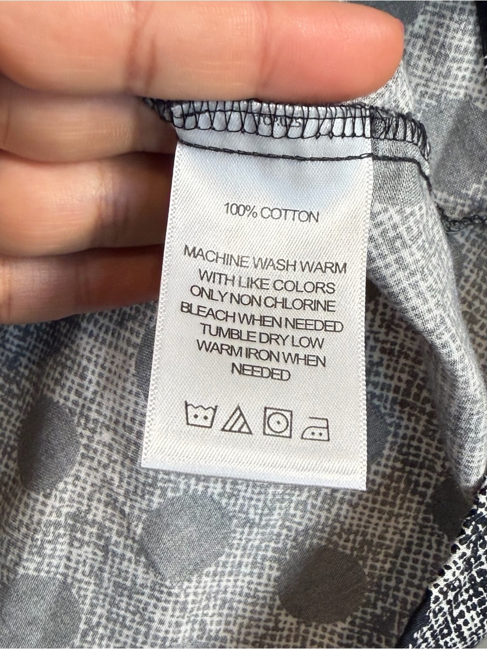 Foxcroft Wrinkle Free Black & White Polka Dot Button-Down Blouse - Picture 4 of 7